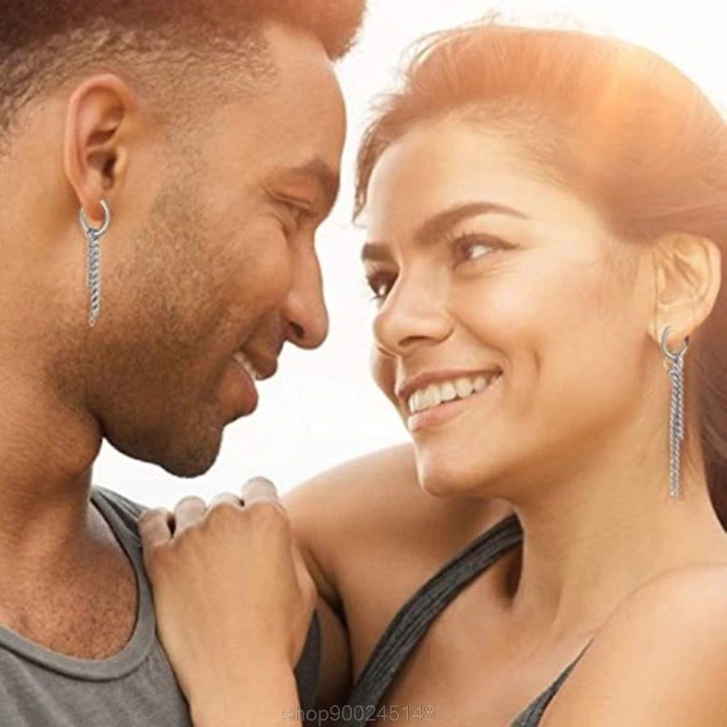 20 Pieces Cool Stainless Steel Huggie Hinged Hoop Earrings