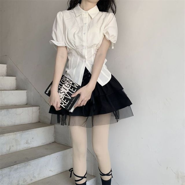 Elegant lady in black mini dress - Beautiful Korean Girls