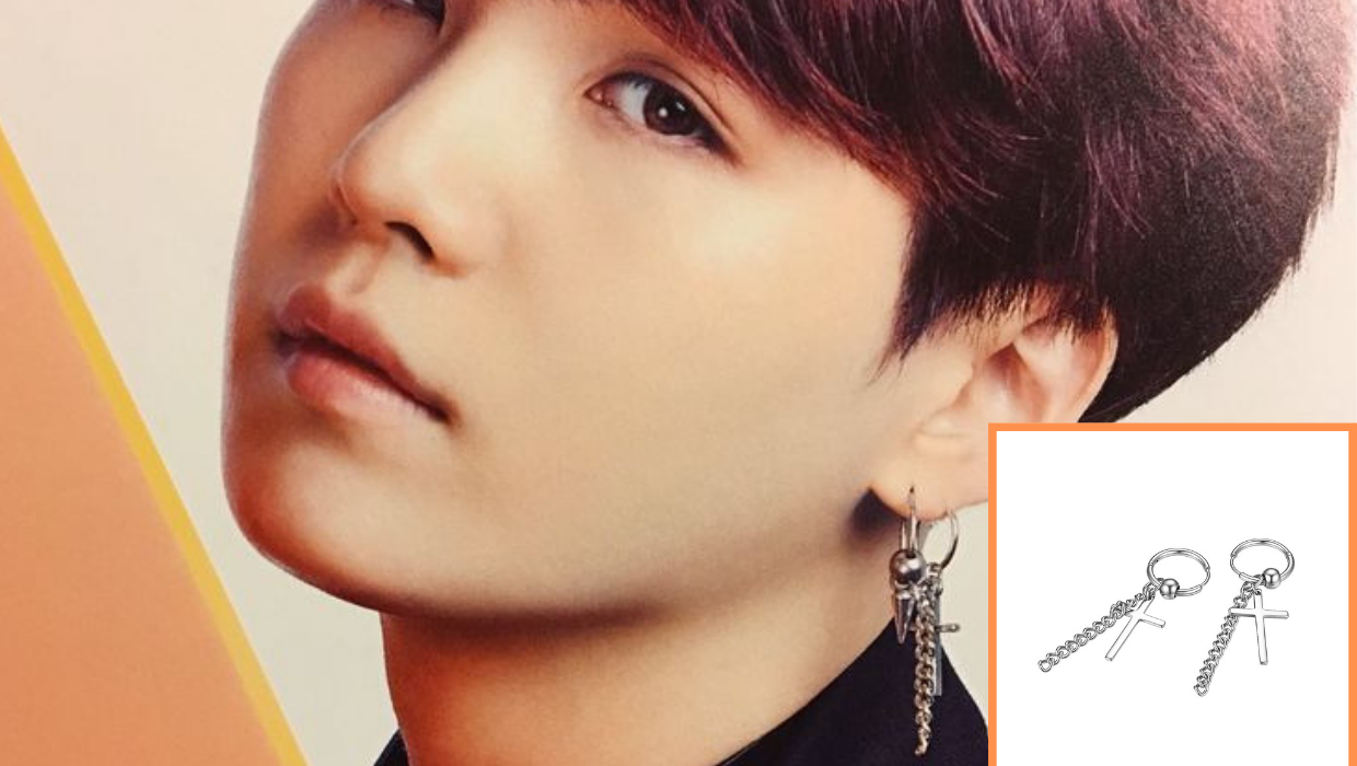 KPop Idol BTS Dynamite JIMIN Gothic Cross Sterling Silver Earrings  eBay