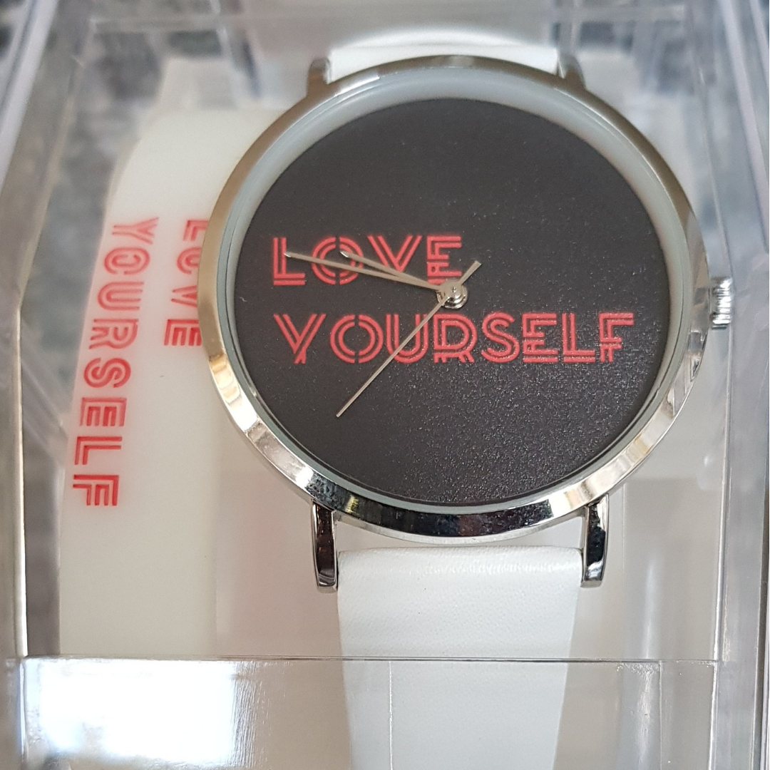 BTS Love Yourself Army Watch and Bracelet White