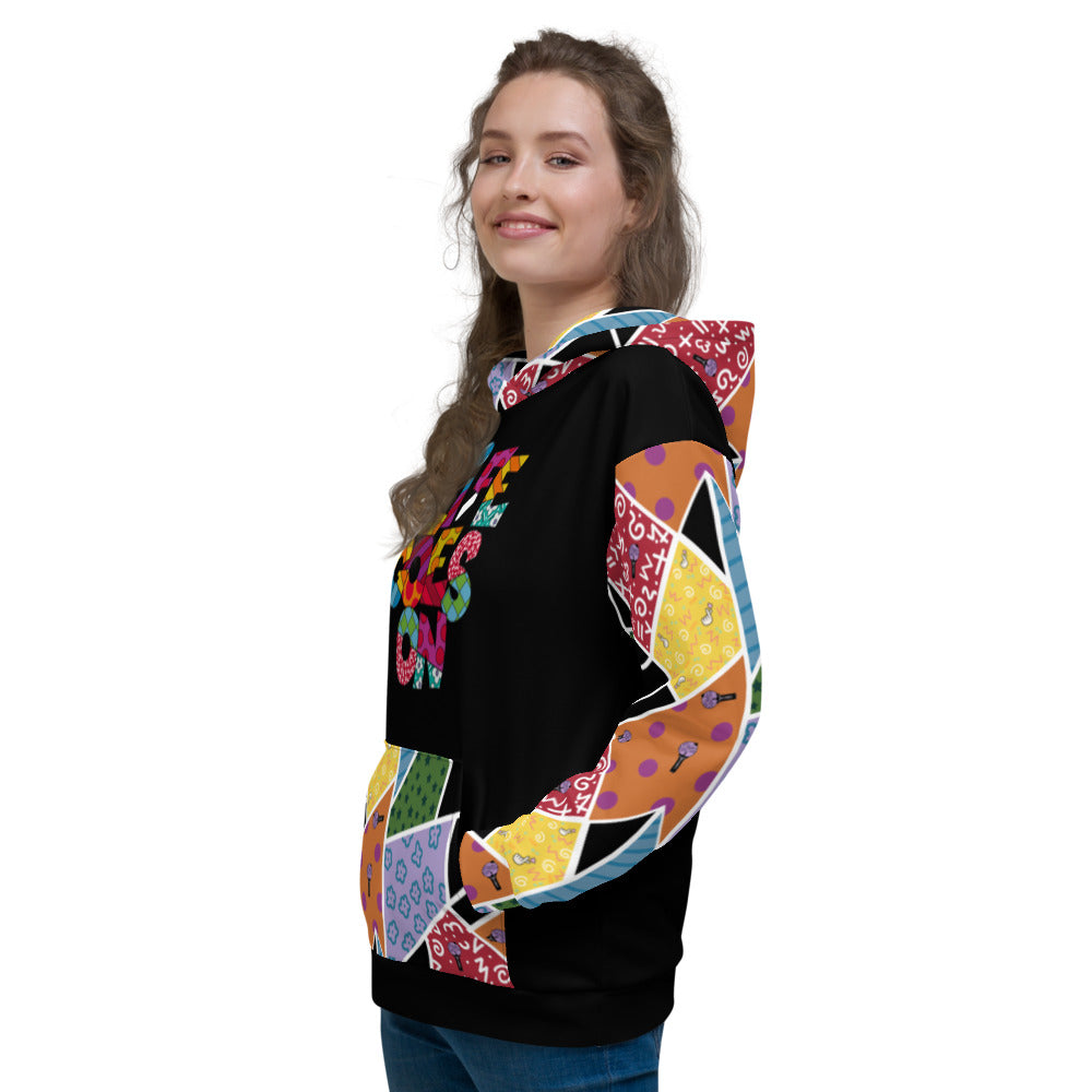 Life goes On Multicolor Unisex Hoodie