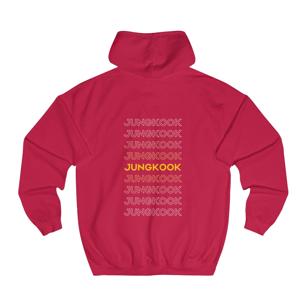 Jungkook red clearance hoodie