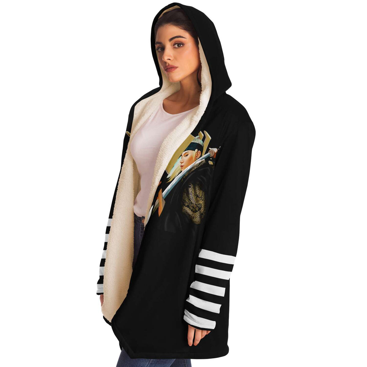 Daechwita Hooded Fleece Cloak