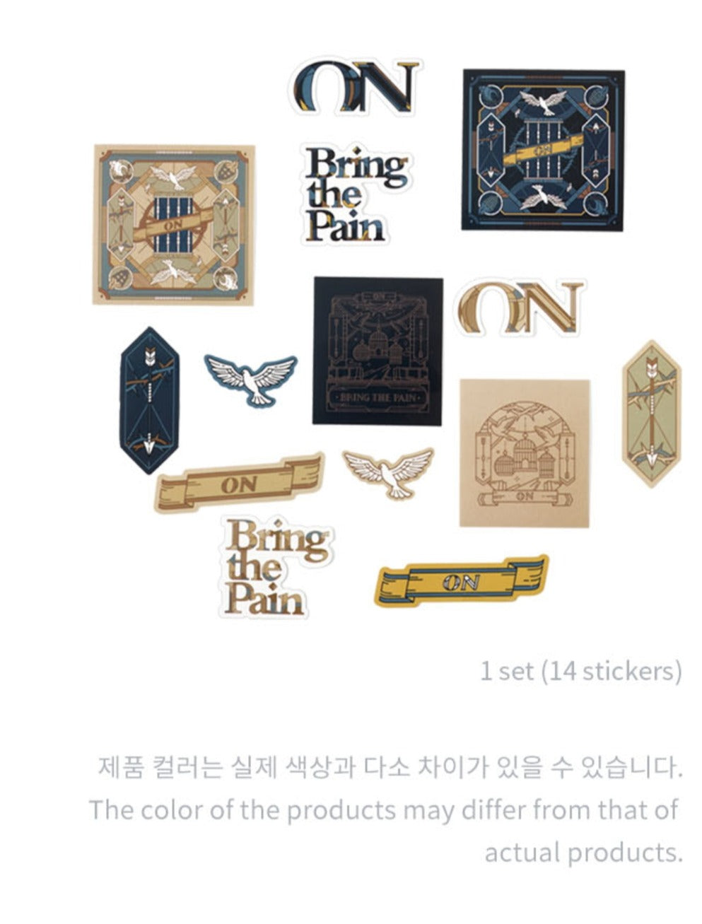 Official BTS &quot;On&quot; stickers - set of 14
