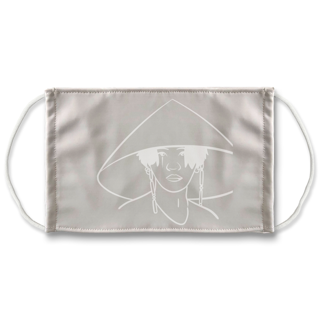 Line Art D Sublimation Face Mask