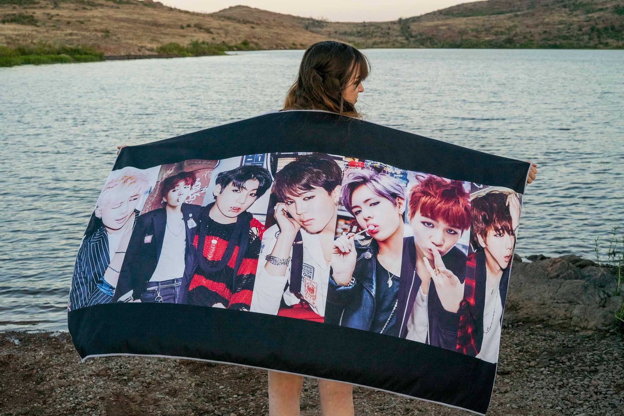 BTS Group Beach Towel