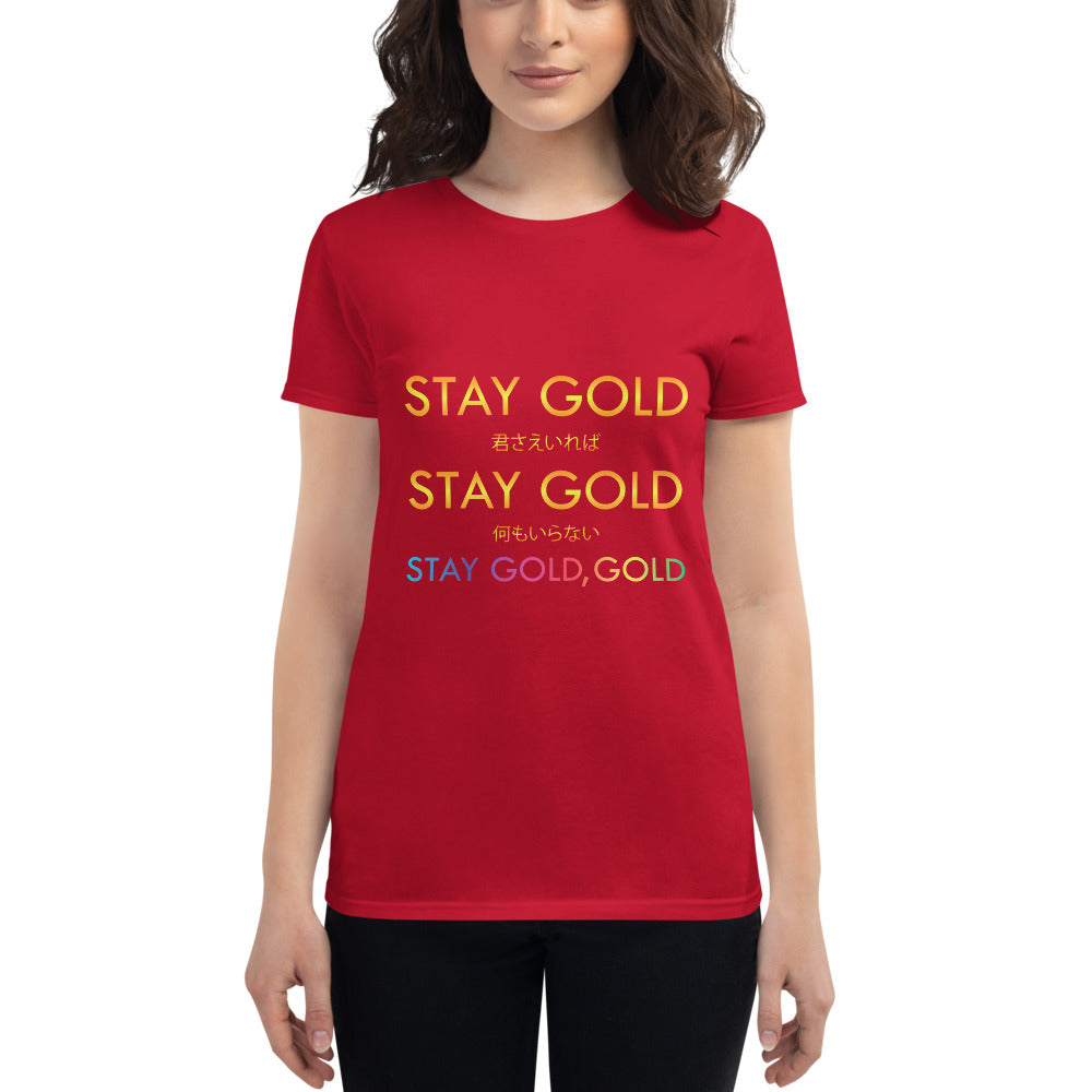 BTS Stay Gold Women&#39;s short sleeve t-shirt