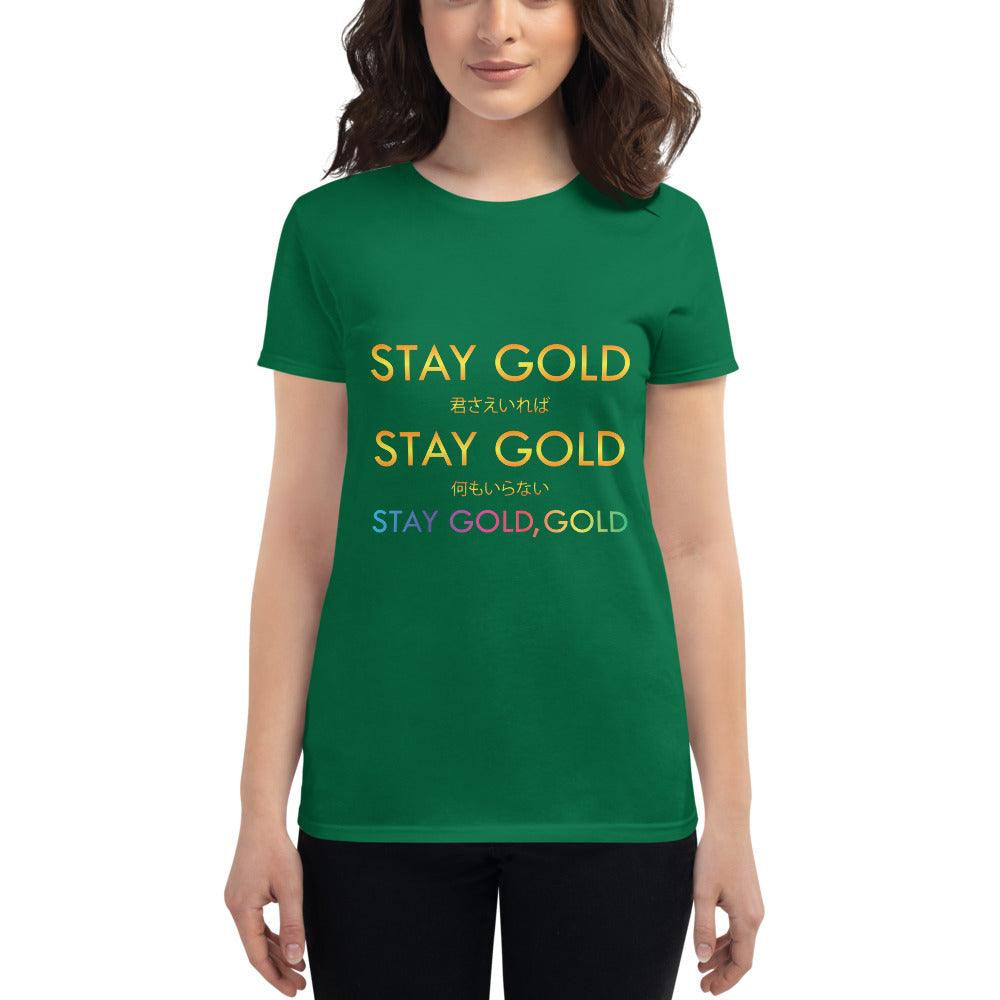 BTS Stay Gold Women&#39;s short sleeve t-shirt