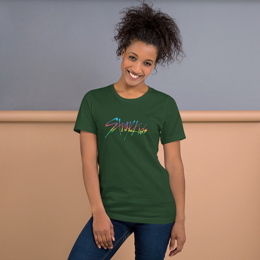 Straykids Rainbow Short-Sleeve Unisex T-Shirt