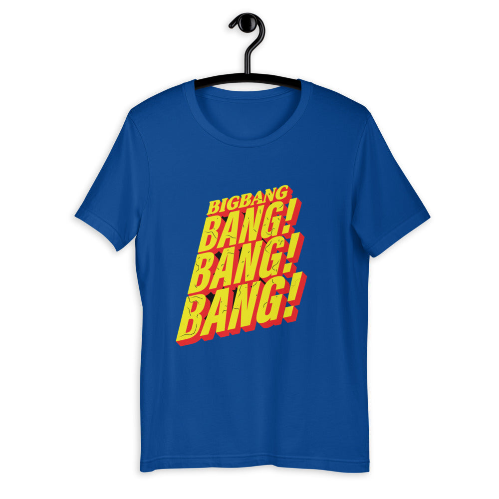 BIGBANG Action Short-Sleeve Unisex T-Shirt in multiple colors, a perfect Big Bang Shirt Kpop for fans.