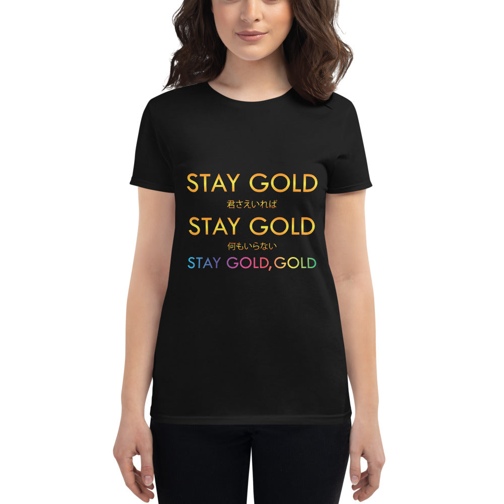 BTS Stay Gold Women&#39;s short sleeve t-shirt