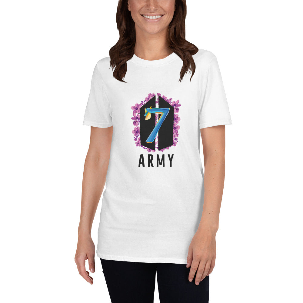 BTS Anniversary Purple Flowers Short-Sleeve Unisex T-Shirt