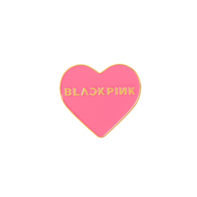 Blackpink heart pin badge