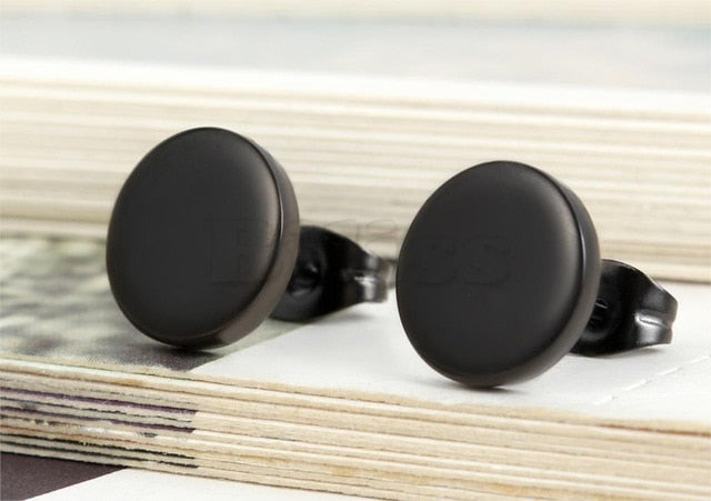 Round Stud Kpop Earrings