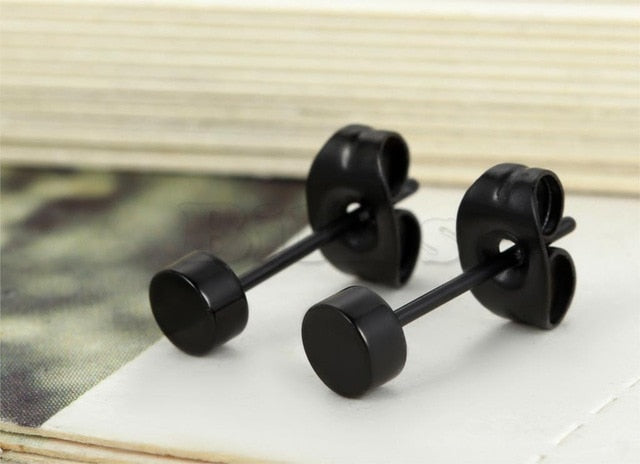 Round Stud Kpop Earrings