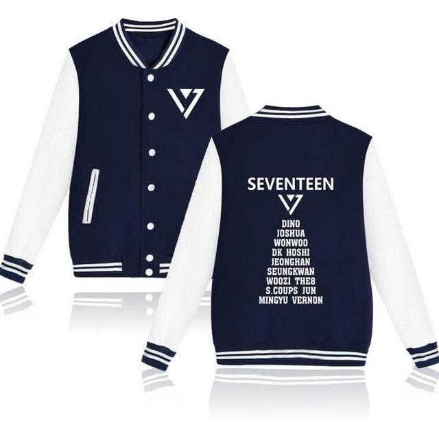 K-Pop SEVENTEEN Varsity Jacket - Hello South Korea