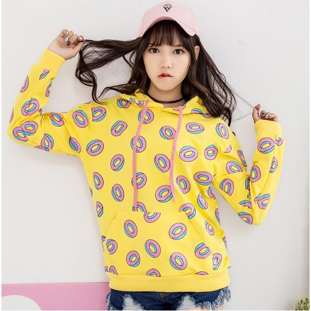 Kpop unisex donut hoodie featuring a stylish design, perfect for fans and fashion lovers.
