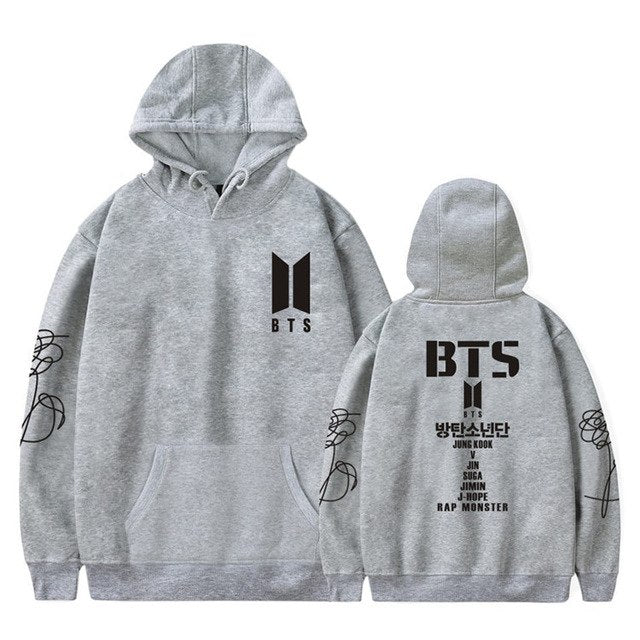 BTS Tour Black & Pink Gradient Hoodie - Hello South Korea
