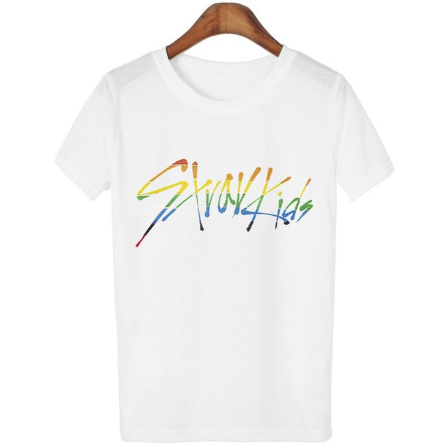Xkpopfans Unisex Stray Kids Shirt Kpop t-Shirt Perfect for