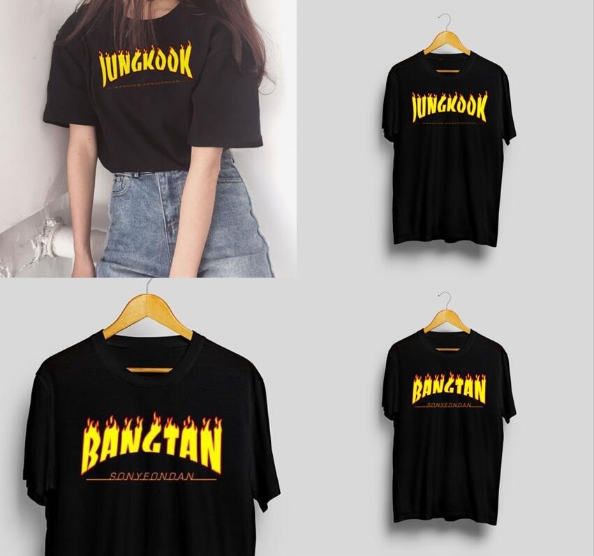 BTS Member Flame Tees