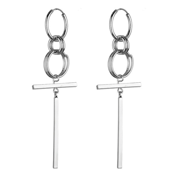 BTS-V Chain Sterling Silver Earrings KF30349