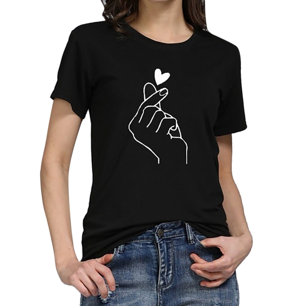 Ladies "Click" Heart tee