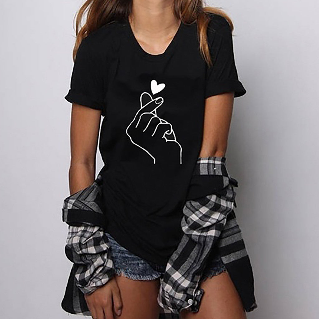 Ladies "Click" Heart tee