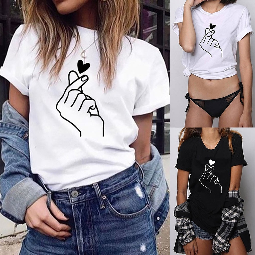 Ladies "Click" Heart tee