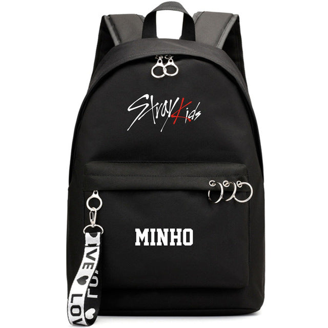 Straykids Member Backpackwith rings and tag