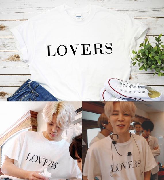 Casual Jimin &quot;Lovers&quot; T-Shirt