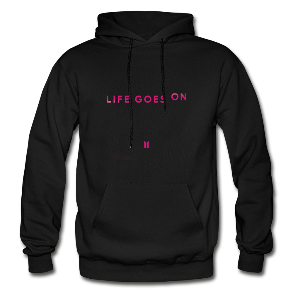 lgo black Gildan Heavy Blend Adult Hoodie - black