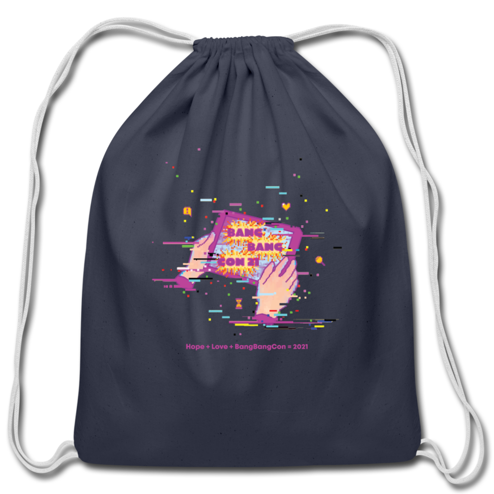 Bbc2021 Cotton Drawstring Bag - navy