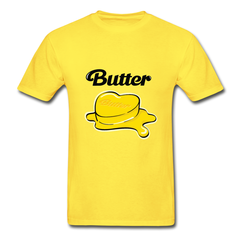 Butter Adult Tagless T-Shirt - yellow