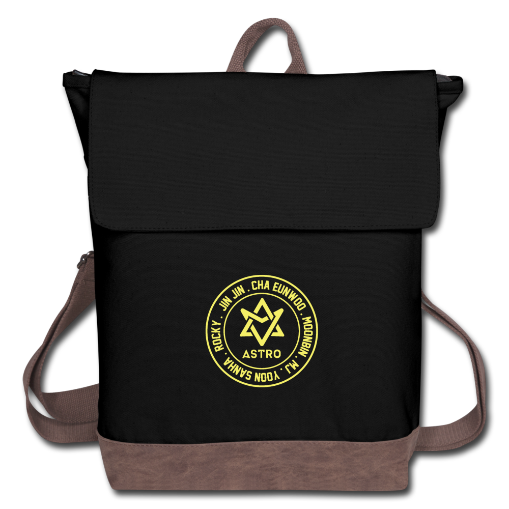 Astro Canvas Backpack - black/brown