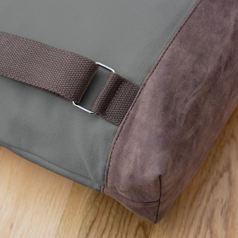 Ateez Canvas Backpack - gray/brown