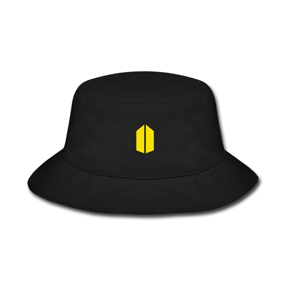 Yellow Army Bucket Hat - black