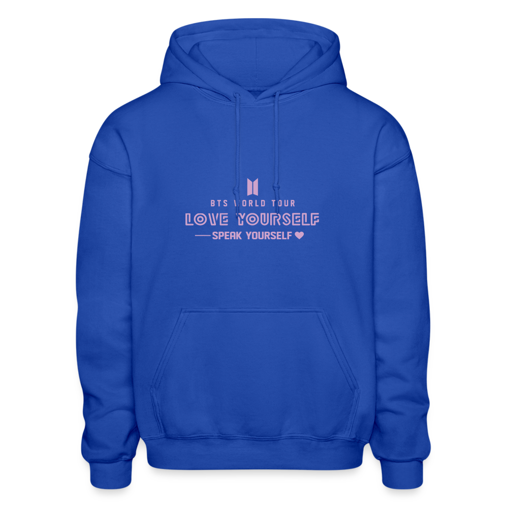 LOVE YOURSELF Adult Hoodie - royal blue