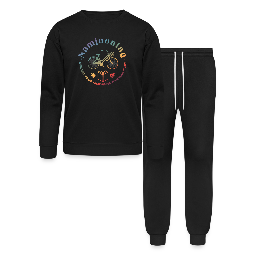 Namjooning Lounge Wear Set by Bella + Canvas - black