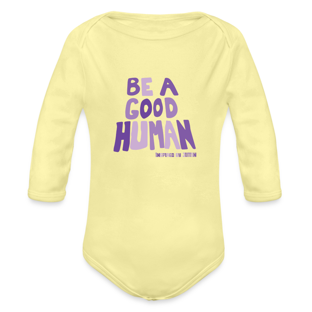 Organic Long Sleeve Baby Bodysuit - dark navy
