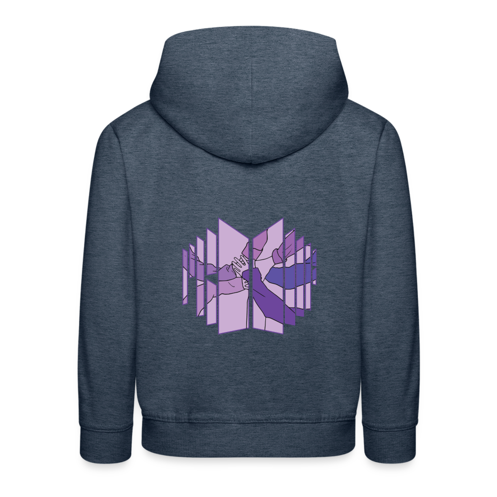 Kids‘ Premium Hoodie - heather denim