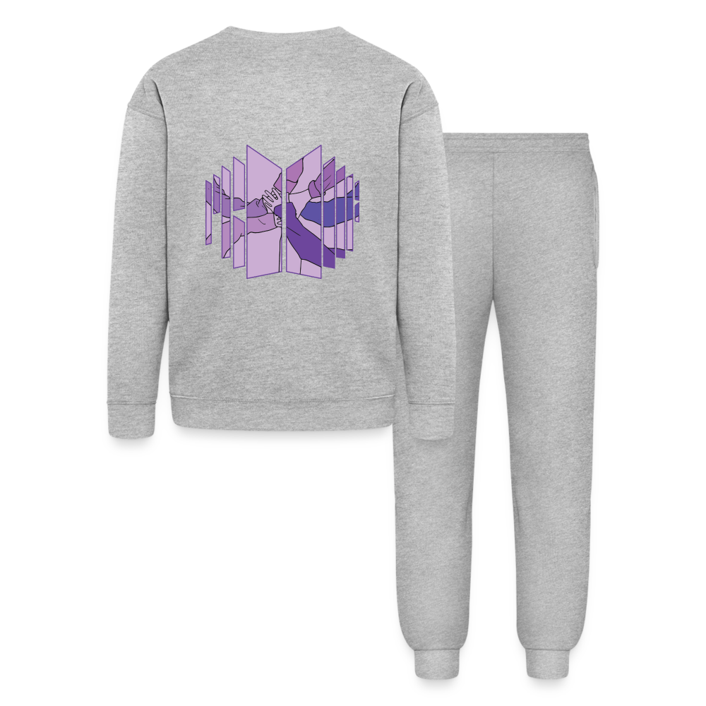 Bella + Canvas Unisex Lounge Wear Set - heather gray