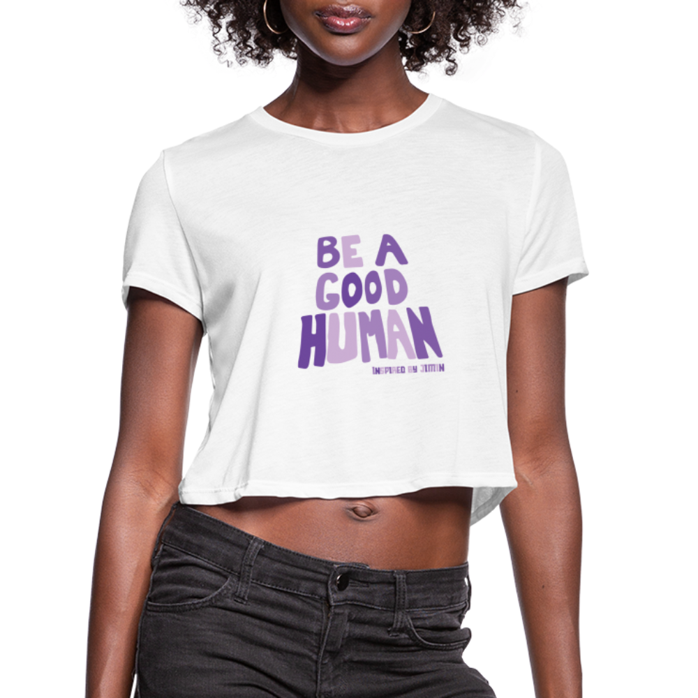 Women&#39;s Cropped T-Shirt - white