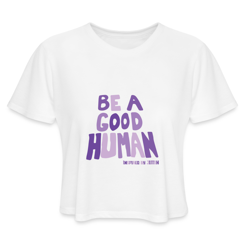 Women&#39;s Cropped T-Shirt - white