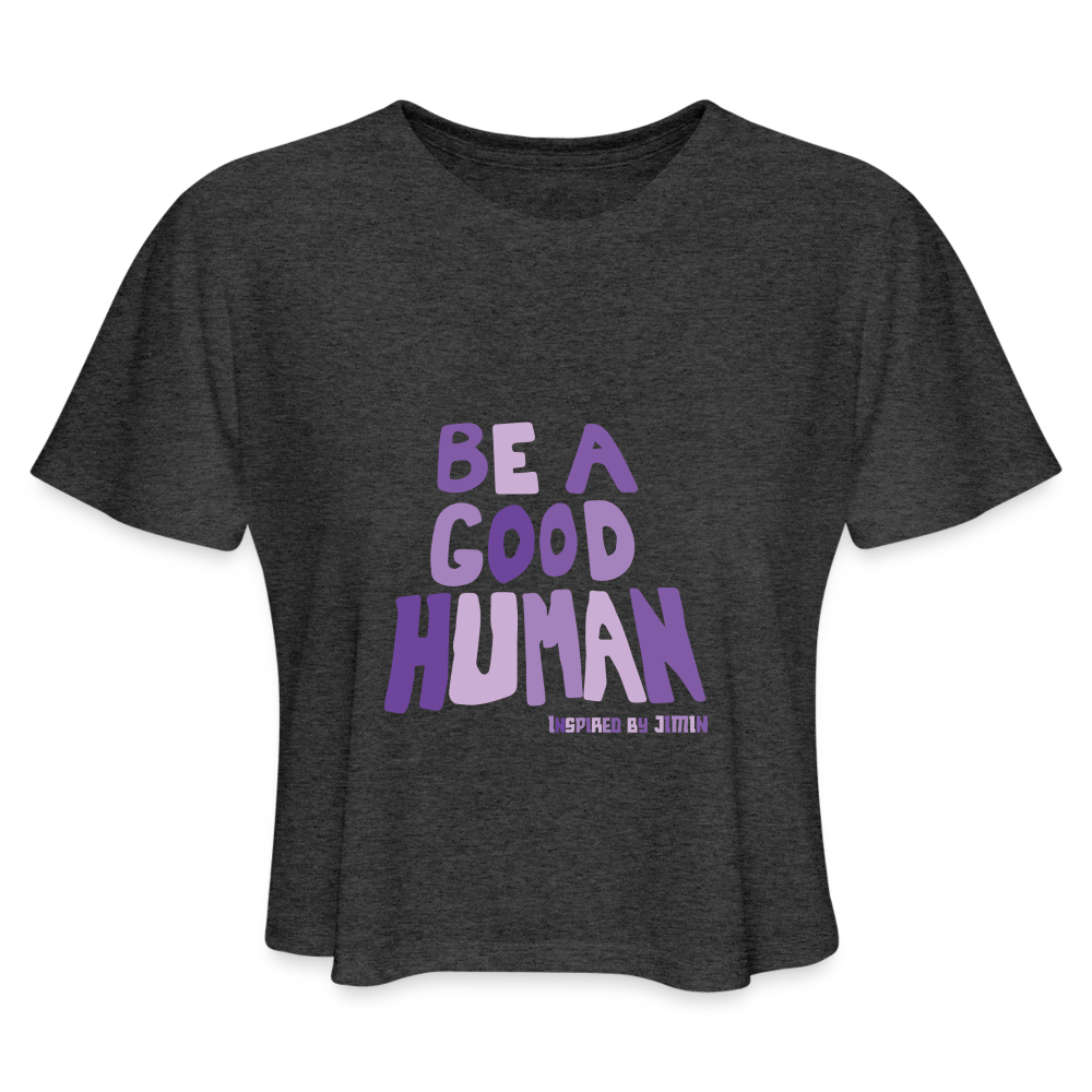 Women&#39;s Cropped T-Shirt - deep heather