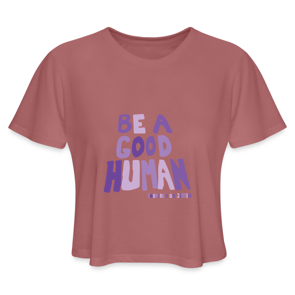 Women&#39;s Cropped T-Shirt - mauve