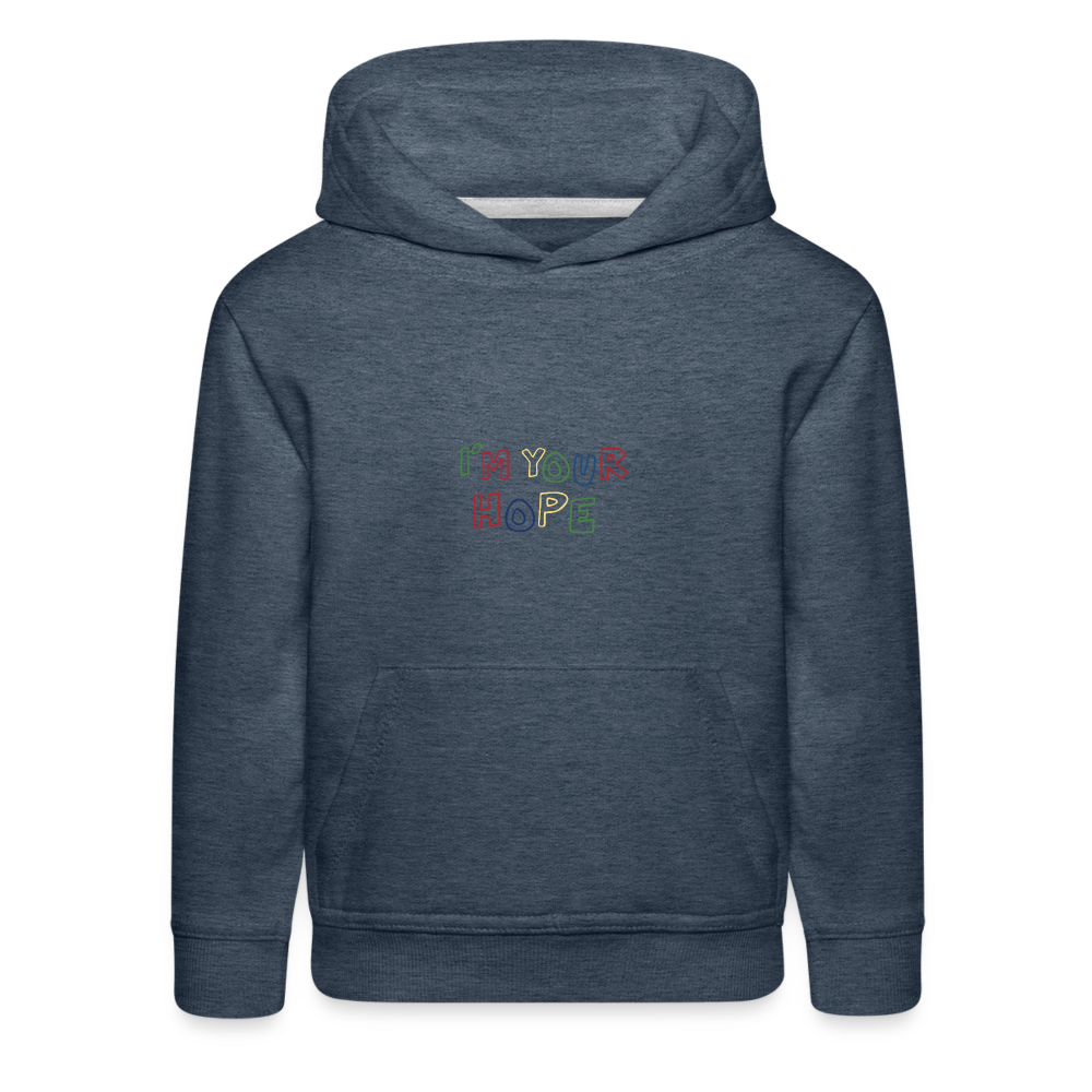 Kids‘ Premium Hoodie - heather denim