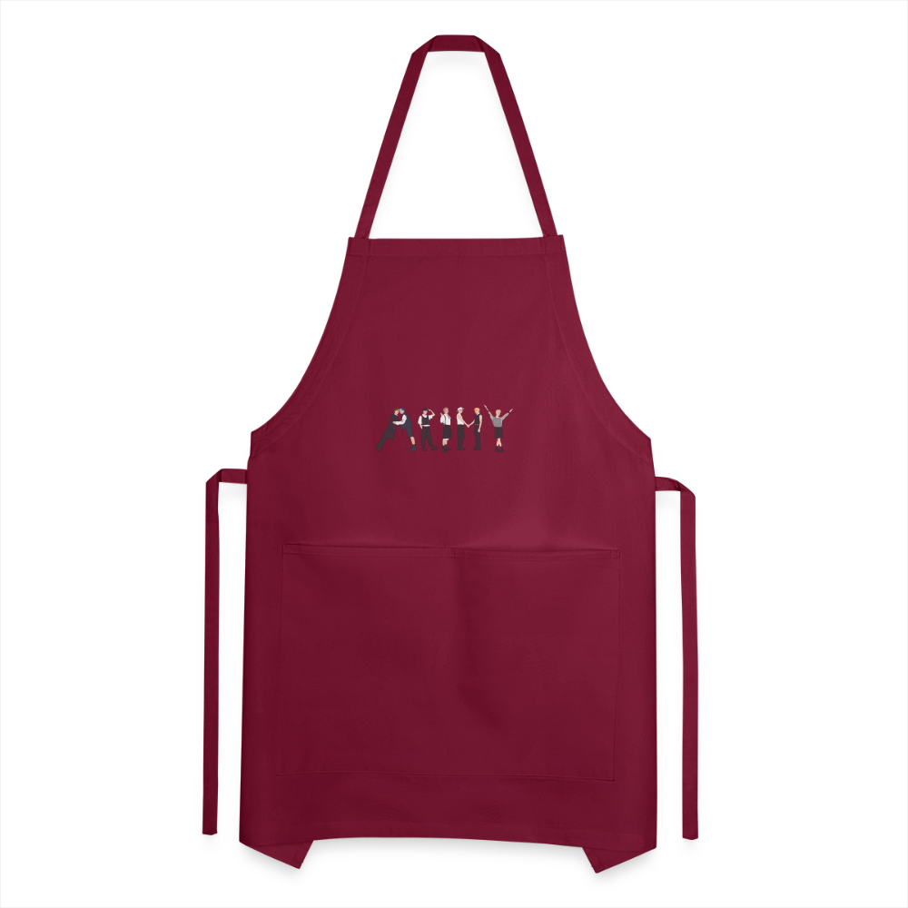 Adjustable Apron - burgundy