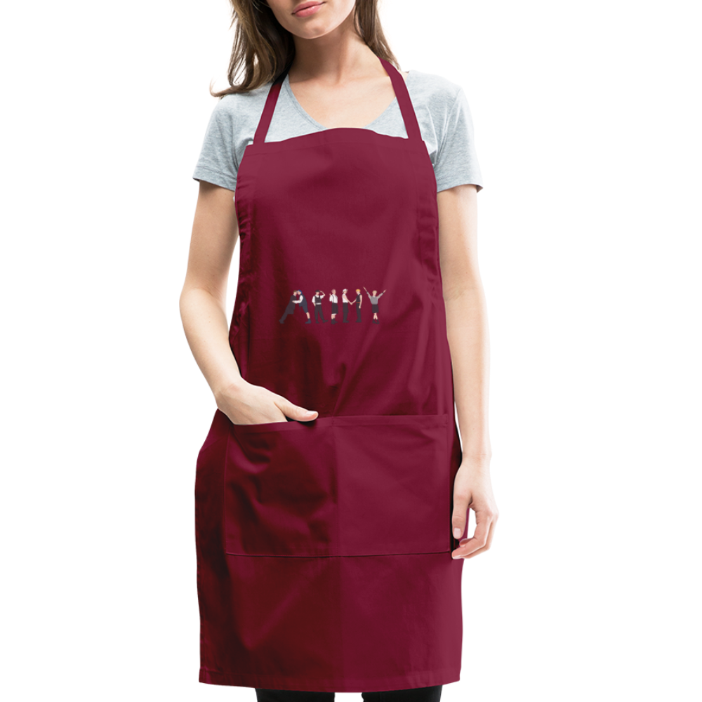 Adjustable Apron - burgundy