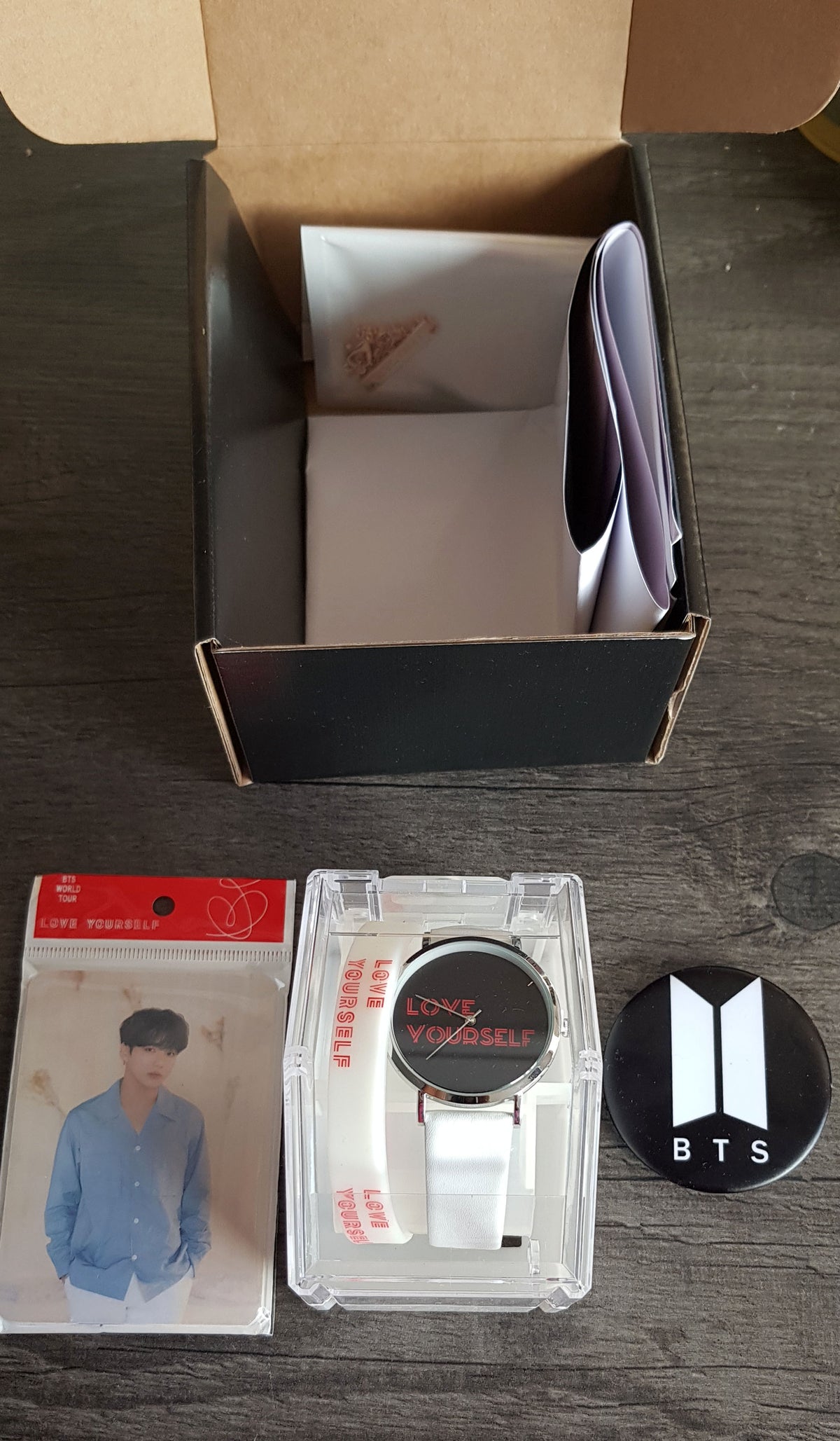 BTS &quot;Love Yourself&quot; Army Watch and bracelet