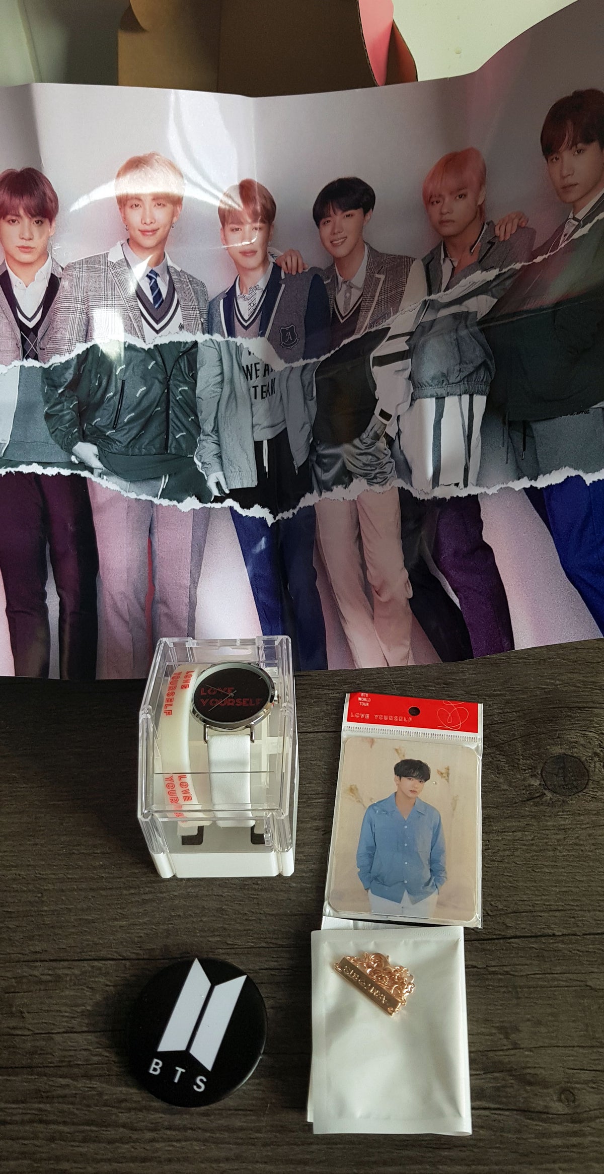 BTS &quot;Love Yourself&quot; Army Watch and bracelet